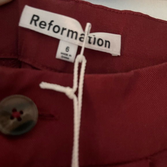 Mason Pant Chianti reformation size 6 - Picture 6 of 6